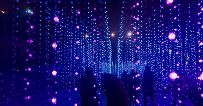 Explore a free fantastical light exhibition in Gloucester