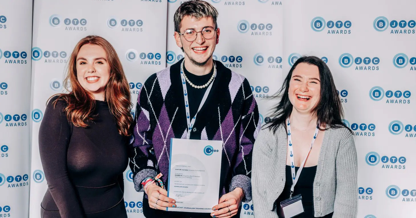 University of Gloucestershire graduates win national news award