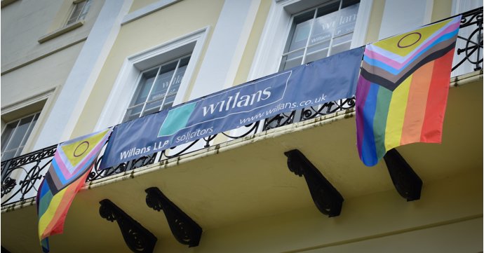 Willans LLP solicitors partners with Pride in Gloucestershire for second year in a row