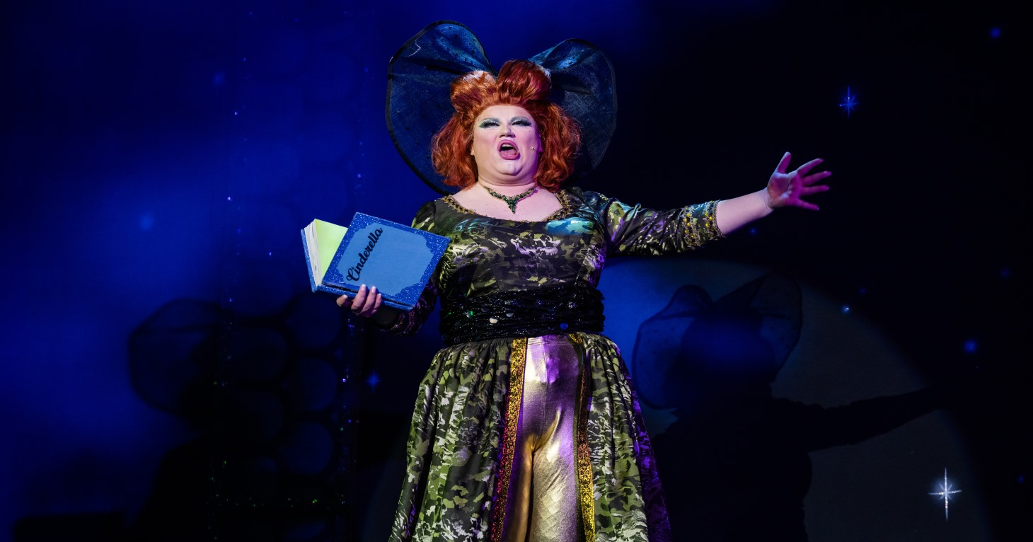Bonnie Banks as Lady Million in Cinderella at The Roses Theatre