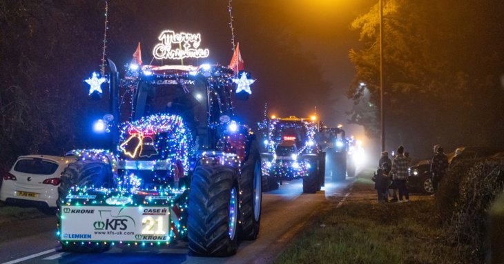 Famous illuminated tractors return to the Cotswolds this Christmas
