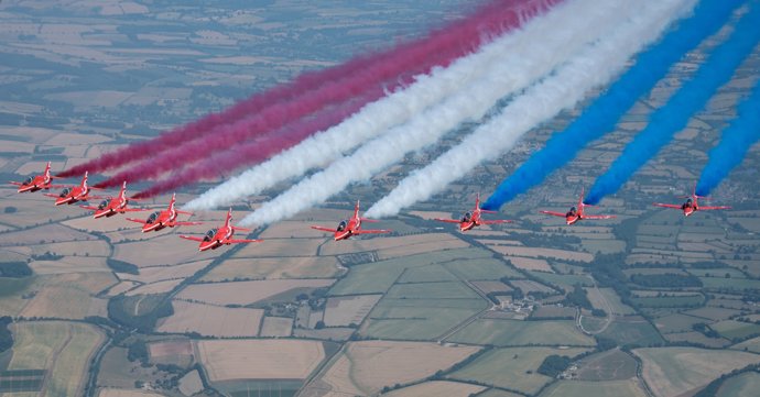Red Arrows celebrate 60th anniversary at this year's Royal International Air Tattoo