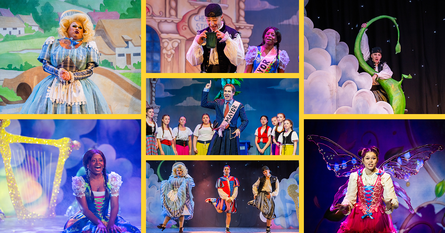 The Roses Theatre pantomime cast wow audiences in upcycled costumes