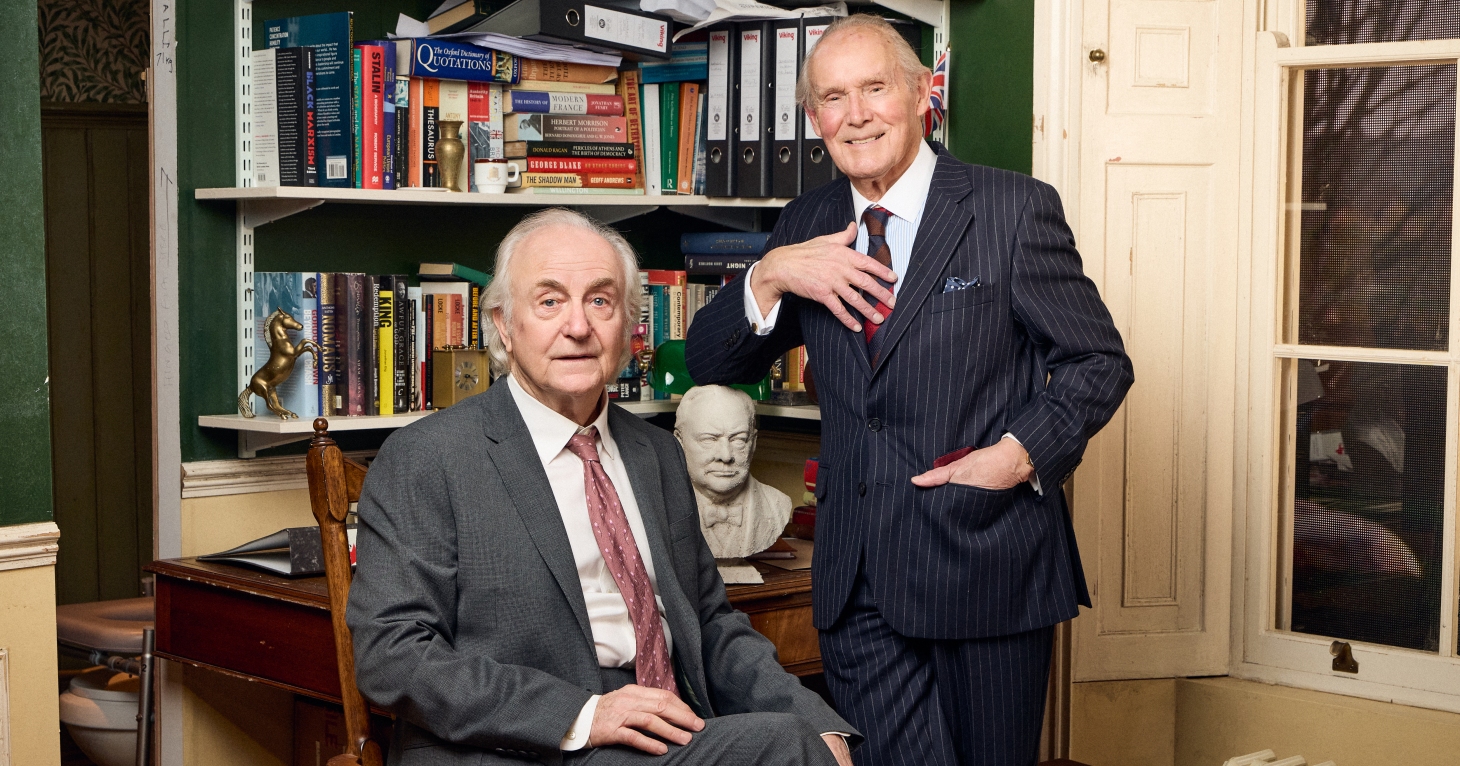 Simon Rouse and Clive Francis in I'm Sorry, Prime Minister. Image  Michael Wharley.