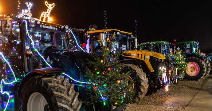 Famous illuminated tractors returning to the Cotswolds this Christmas