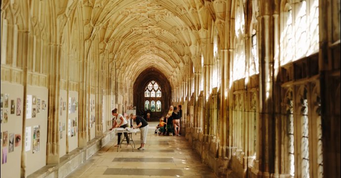 NHS 75 Community Art Exhibition at Gloucester Cathedral