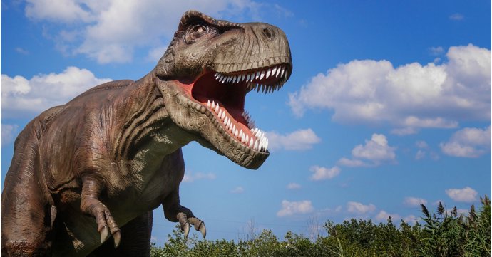 Europe's BIGGEST walking dinosaur visits Cheltenham