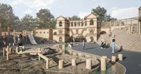 The huge new adventure play area at Blenheim Palace in Oxfordshire, which includes a replica of Vanbrughs Grand Bridge, is set to open in spring 2023.