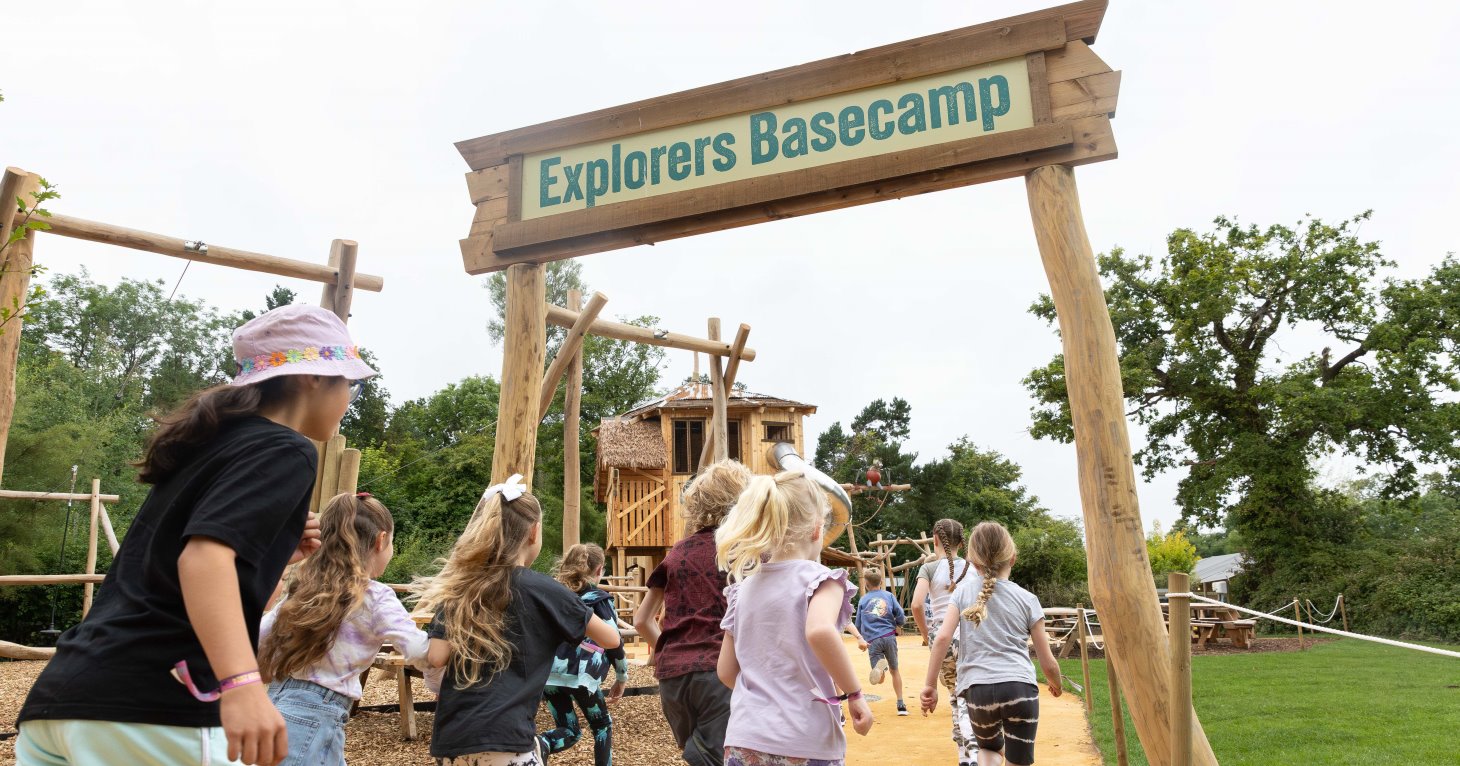 Play testers at Explorers Basecamp adventure playground at Bristol Zoo Project