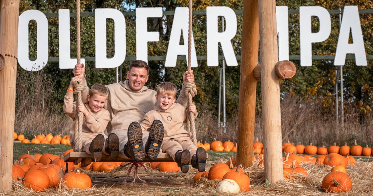 Pumpkin patch at Cotswold Farm Park