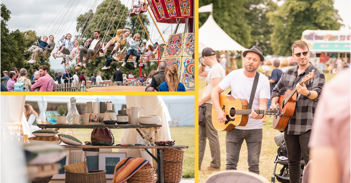 Experience luxury shopping, a hairstyling makeover and unlimited family funfair rides at boutique Cotswolds festival this summer