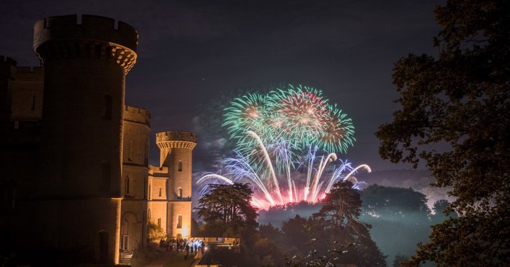 Fireworks will light up the skies above Eastnor Castle at Firework Champions in September 2022.