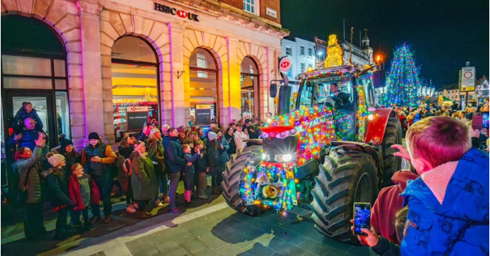 Christmas tractors return to Gloucester for December 2024