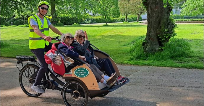 Gloucestershire care charity takes residents out for rides to celebrate 100th National Bike Week