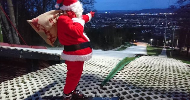 Santa tubing at Gloucester Ski & Snowboard Centre