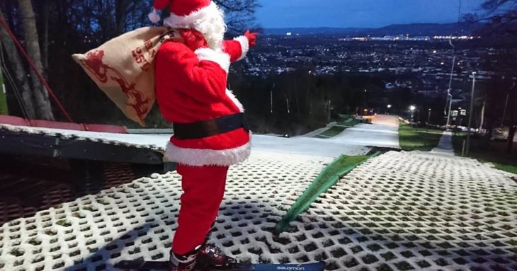 Santa tubing at Gloucester Ski & Snowboard Centre