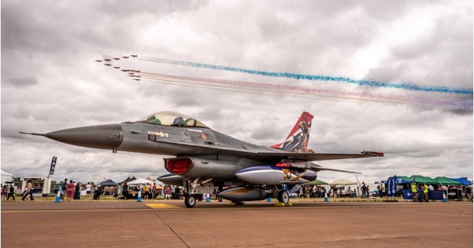 The world's biggest military airshow celebrates 40 years in Gloucestershire with 'eyes in the skies' theme