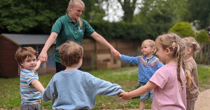 The new curriculum at Dean Close Little Trees Nurseries is linked to an educational pioneer, Friedrich Froebel, whose theories resonate with its core values.