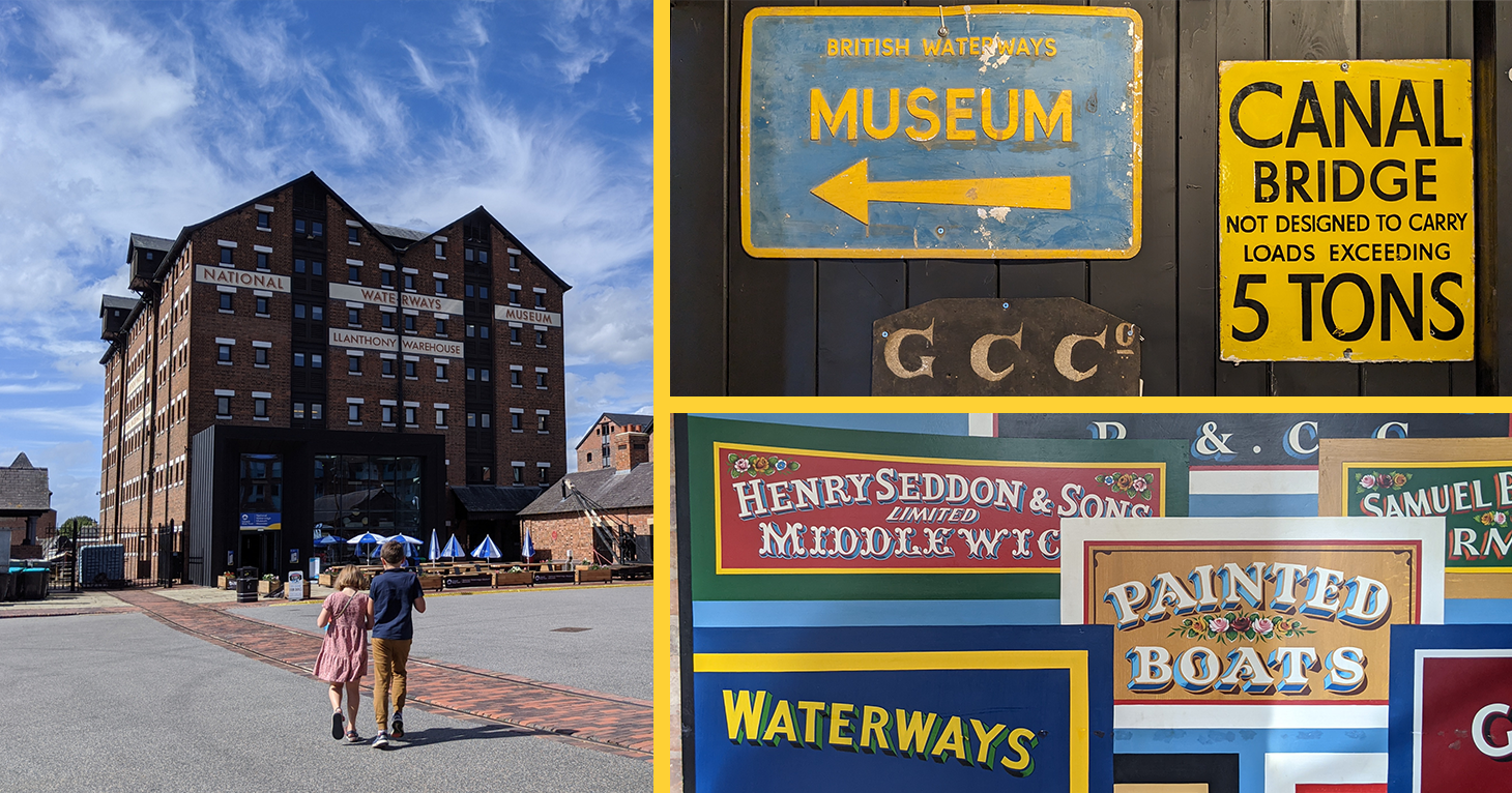 Discover the vibrant decoration of England's canals with family activities and exhibits at National Waterways Museum Gloucester