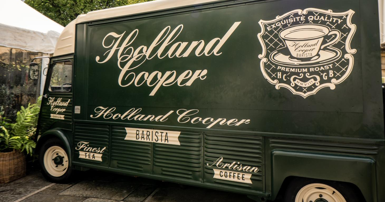 Holland Cooper teams up with La Boulangerie Artisan to bring new chic coffee van to Cheltenham