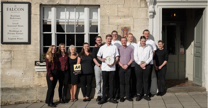 Young Painswick pub team scoops AA Rosette award