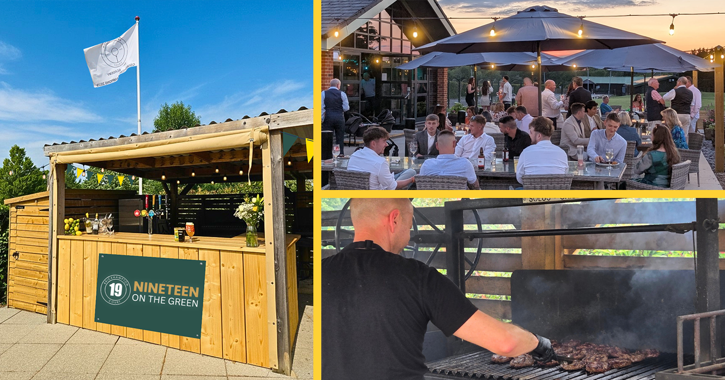 Bask in the golden hour sun with drinks, food and music at the opening of Brickhampton Court's new outdoor bar