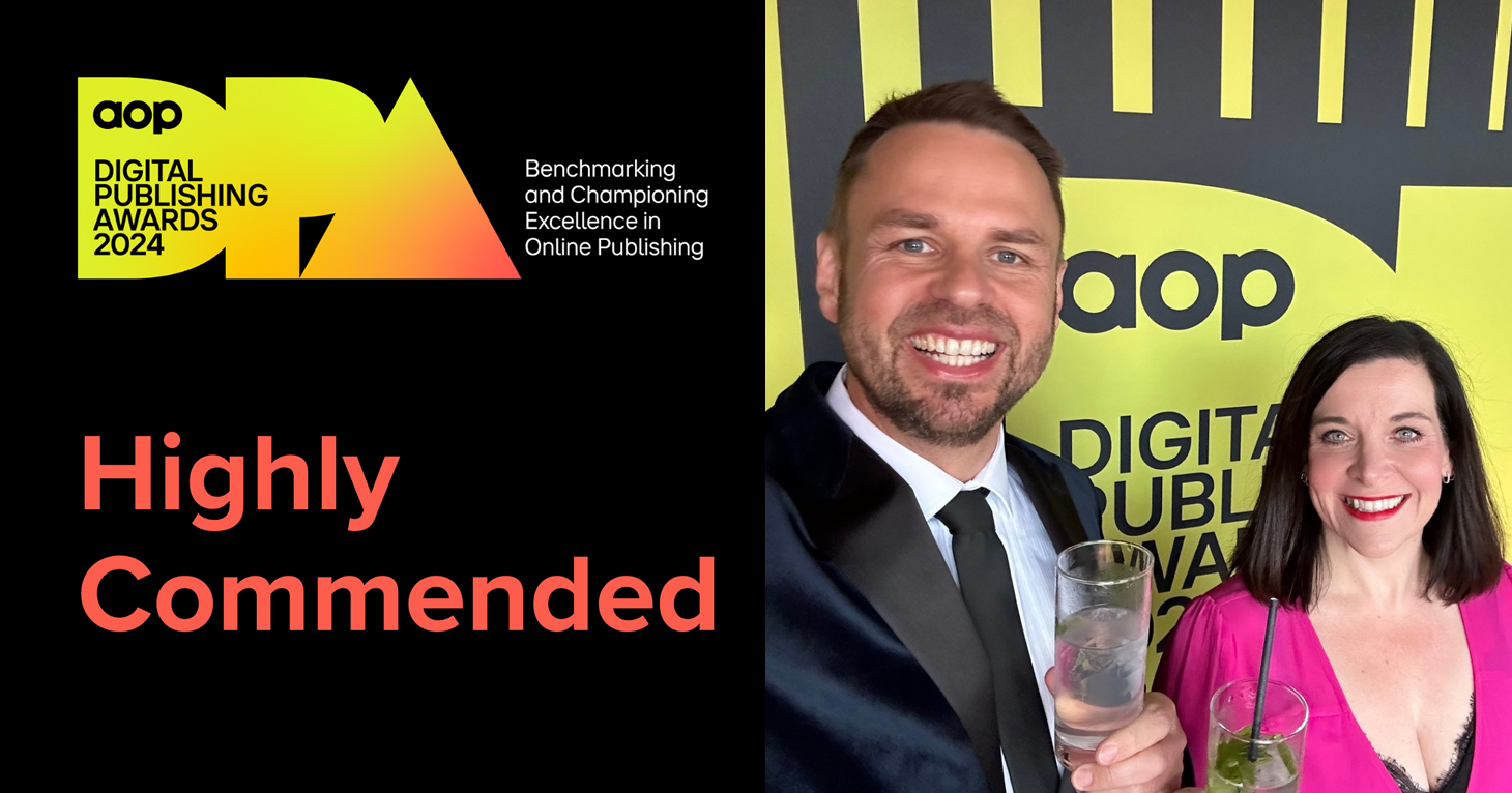 SoGlos highly commended as Best Online Consumer Media Brand in the UK