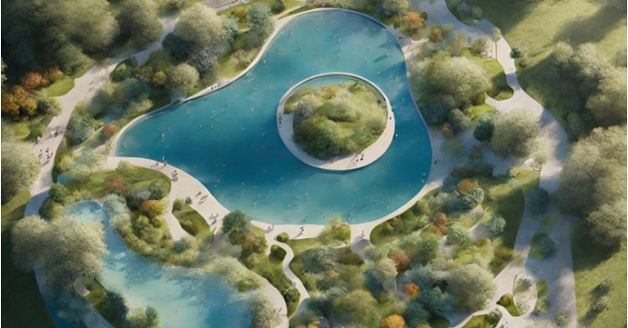 Plan for natural outdoor swimming pool in Gloucestershire is revealed