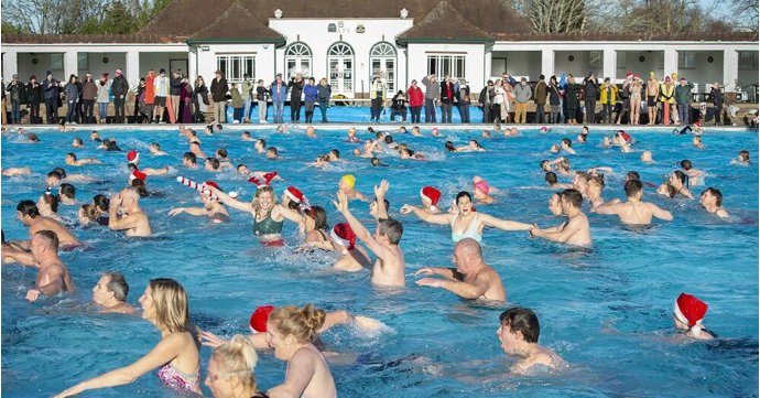 Christmas Day Swim at Sandford Parks Lido