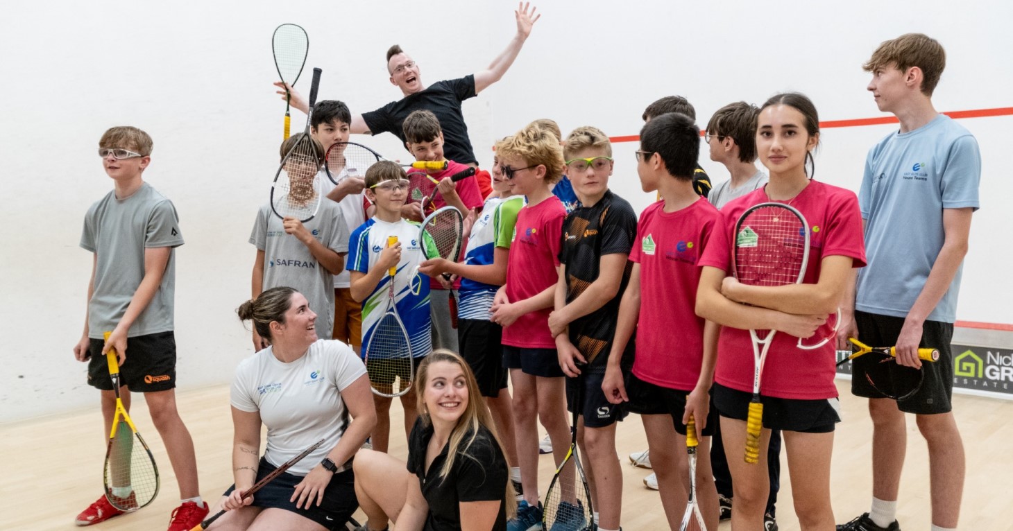 Meet the leader of the Mavericks growing squash as a game for young people in Gloucestershire