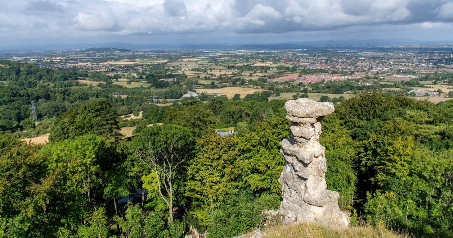 Site of the 'Devil's Chimney' on Leckhampton Hill named National Nature Reserve