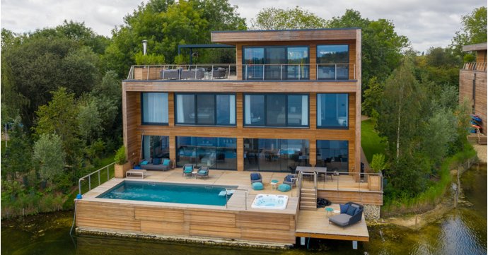 Featured property: A designer lake house with panoramic views of the Cotswolds