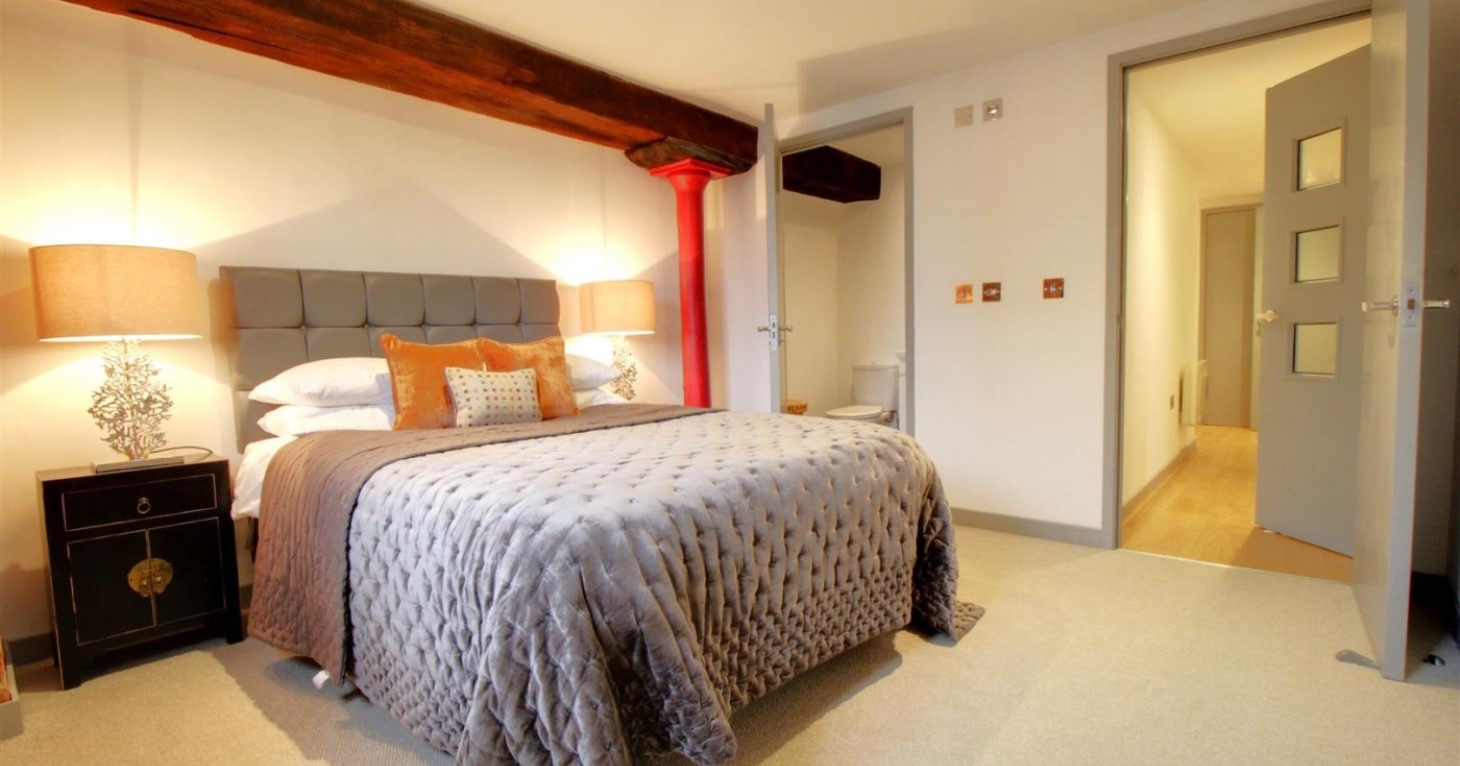 The master bedroom benefits from having its own ensuite shower room.