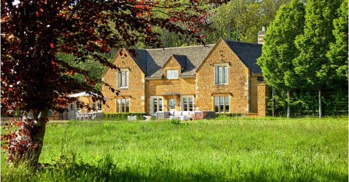 Six-bedroom Cotswold stone mansion with heated pool and hot tub hits the market in Moreton-in-Marsh