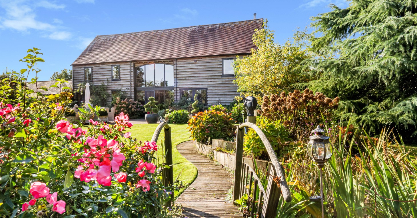 Step into spring with this beautifully blooming barn conversion