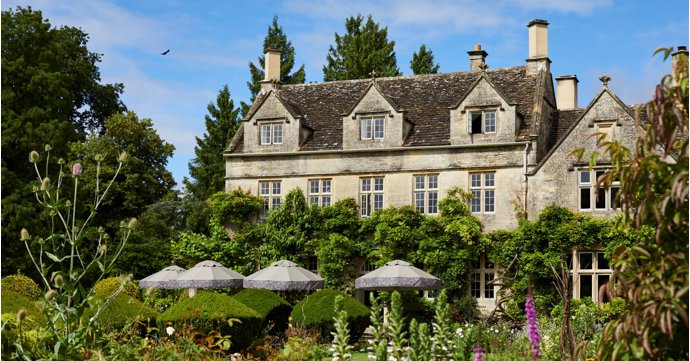 Two Cotswolds hotels take the top spots in The Times and The Sunday Times 100 Best Places to Stay