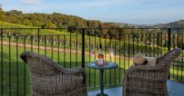 Both holiday houses boast incredible views over the vineyard.